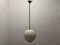 Vintage Opaline Glass Pendant Light, 1940s, Image 5