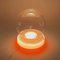Space Age UFO Orange Lamp with Glass Bowl, 1960s 9
