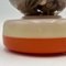 Space Age UFO Orange Lamp with Glass Bowl, 1960s 7