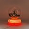 Orange Space Age UFO Lampe mit Glasschale, 1960er 2