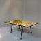 Asymmetrischer Tisch mit Metallbeinen aus Metall und hellem Harz von Giannoni & Santoni für Colé Italia 1