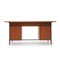 Teak Desk with Chest of Drawers and Storage Compartment, 1950s 3