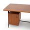 Teak Desk with Chest of Drawers and Storage Compartment, 1950s, Image 12