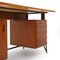 Teak Desk with Chest of Drawers and Storage Compartment, 1950s 10