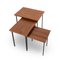 Nesting Tables with Wooden Tops, 1950s, Set of 3, Image 3