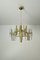 Chandelier in Brass and Glass attributed to Gaetano Sciolari, Italy, 1970s 2