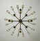 Chandelier in Brass and Glass attributed to Gaetano Sciolari, Italy, 1970s, Image 9