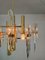 Chandelier in Brass and Glass attributed to Gaetano Sciolari, Italy, 1970s, Image 10