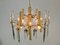 Chandelier in Brass and Glass attributed to Gaetano Sciolari, Italy, 1970s 5