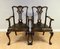 Chippendale Style Dining Chairs with Leather Seat, Set of 7, Image 9