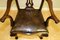 Chippendale Style Dining Chairs with Leather Seat, Set of 7 20