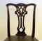 Chippendale Style Dining Chairs with Leather Seat, Set of 7 13