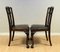 Chippendale Style Dining Chairs with Leather Seat, Set of 7 7