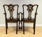 Chippendale Style Dining Chairs with Leather Seat, Set of 7 8