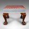 Antique English Early Victorian Fireside Stool, 1850s 3