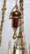 Lámpara de araña francesa antigua de latón, 1920, Imagen 3
