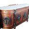 Credenza vintage a forma di rosa, Francia, con ripiano in marmo, Immagine 2