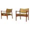 Fauteuils Scandinaves en Teck et Cuir par Westnofa, 1960s, Set de 2 1