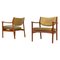 Scandinavian Easy Chairs with Teak and Leather by Westnofa, 1960s, Set of 2 1