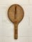 Appendiabiti a forma di racchetta da tennis in bambù e vimini, anni '70, Immagine 4