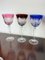 Bicchieri in cristallo colorato, Italia, anni '50, set di 6, Immagine 5