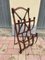 French Leather Magazine Rack by Jacques Adnet, Image 1