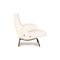 White Fabric Arflex Armchair with Stool from Delfino, Set of 2 7