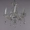 Five-Light Chandelier with Crystal and Molato Glass, Image 4