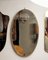 Specchio da parete ovale in ottone, Italia, anni '50, Immagine 4