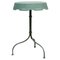 Green Metal Bistro Side Table, Italy, 1980s 1