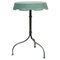 Green Metal Bistro Side Table, Italy, 1980s, Image 1