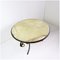 Wrought Iron and Onyx Top Round Coffee Table attributed to René Drouet, 1940s 2