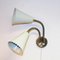 Swedish Brass and Metal Wall Lamp from Böhlmarks, 1940s 4