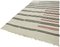 Tapis Kilim en Chanvre Beige, 2000s 3