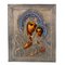 Icon of the Tikhvin Blessed Virgin Mary, 1890s, Oil, Framed 1