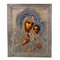 Icon of the Tikhvin Blessed Virgin Mary, 1890s, Oil, Framed, Image 1