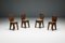 Brutalist Art Populaire Mountain Chairs, France, 1950s, Set of 4 2