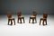 Brutalist Art Populaire Mountain Chairs, France, 1950s, Set of 4, Image 2