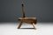 19th Century Folk Art Monoxylite Tripod Hearth Chair, France 9