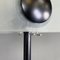 Lámpara de pie italiana moderna de vidrio mate y metal negro, años 80, Imagen 11