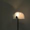 Italian Modern Floor Lamp in Matt Glass Lampshape and Black Metal, 1980s 8