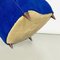 Butacas italianas Shell de tela azul eléctrico y patas de madera, años 50. Juego de 2, Imagen 20