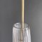 Mid-Century Modern Italian Golden Plastic and Fluted Glass Ceiling Lamp, 1950s, Image 6