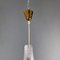 Mid-Century Modern Italian Golden Plastic and Fluted Glass Ceiling Lamp, 1950s 5
