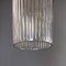 Mid-Century Modern Italian Golden Plastic and Fluted Glass Ceiling Lamp, 1950s, Image 13