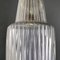 Mid-Century Modern Italian Golden Plastic and Fluted Glass Ceiling Lamp, 1950s, Image 9