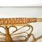 Mid-Century Modern Italian Magazine Rack in Woven Rattan with Handle, 1960s 6