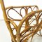 Mid-Century Modern Italian Magazine Rack in Woven Rattan with Handle, 1960s, Image 7