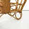 Mid-Century Modern Italian Magazine Rack in Woven Rattan with Handle, 1960s 11