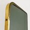 Mid-Century Italian Wall Mirror with Brass Frame, 1950s 5